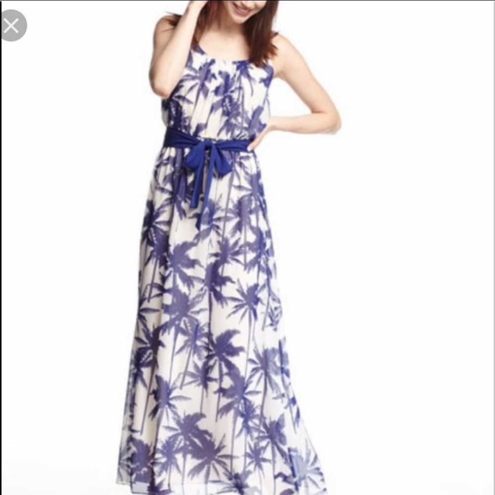 *NWT* Eliza J palm print maxi dress 6